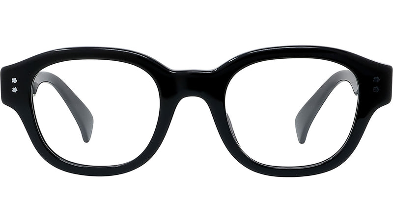 Boke Flower Black Round Eyeglasses