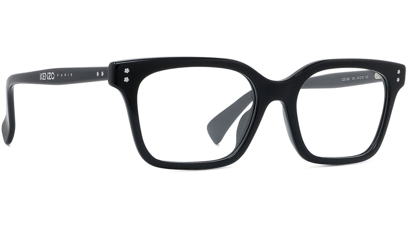 Boke Flower Black Rectangular Eyeglasses