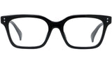 Boke Flower Black Rectangular Eyeglasses