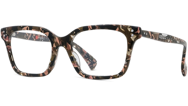 Boke Flower Havana Rectangular Eyeglasses