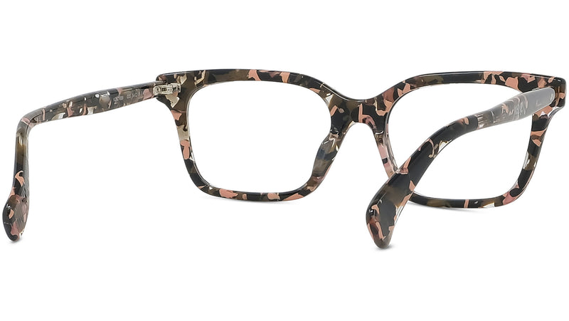 Boke Flower Havana Rectangular Eyeglasses