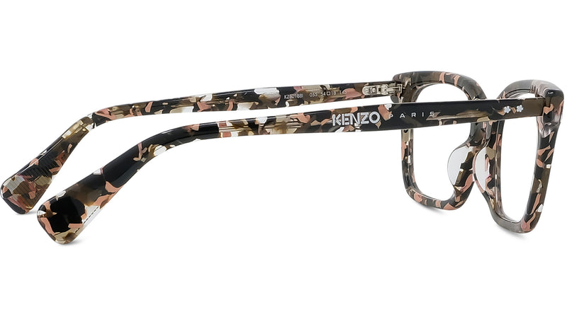 Boke Flower Havana Rectangular Eyeglasses