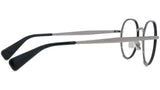 Boke Flower Silver Round Eyeglasses