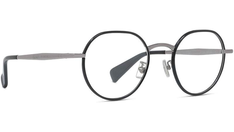 Boke Flower Silver Round Eyeglasses