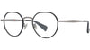 Boke Flower Silver Round Eyeglasses