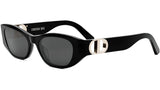 30Montaigne S9U Black Oval Sunglasses