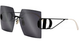 30Montaigne S7U Black Geometric Sunglasses