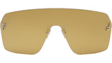 Fendi First Crystal Yellow Rectangular Sunglasses