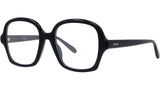 Slim Black Geometric Eyeglasses