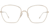 Slim Yellow Geometric Eyeglasses