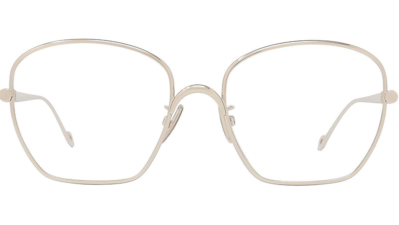 Slim Yellow Geometric Eyeglasses