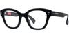 Boke Flower Black Geometric Eyeglasses