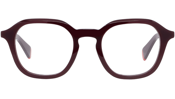 AKA Red Geometric Eyeglasses