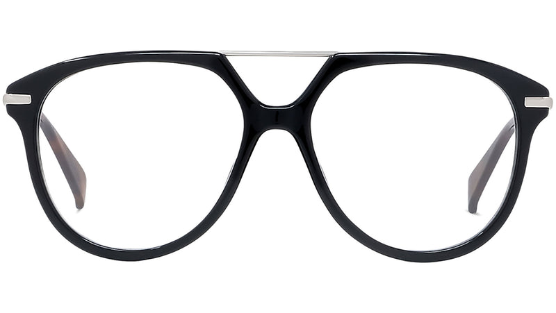 Boke Flower Black Geometric Eyeglasses