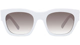 4G White Square Sunglasses