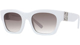 4G White Square Sunglasses