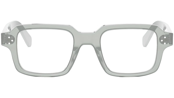 CELINE 3 Dots Transparent Sage Rectangular Eyeglasses