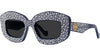 Anagram Blue Rectangular Sunglasses