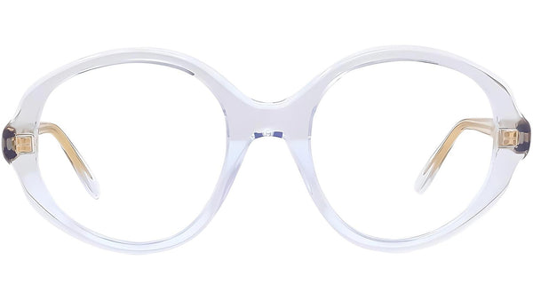 Thin Transparent Oval Eyeglasses