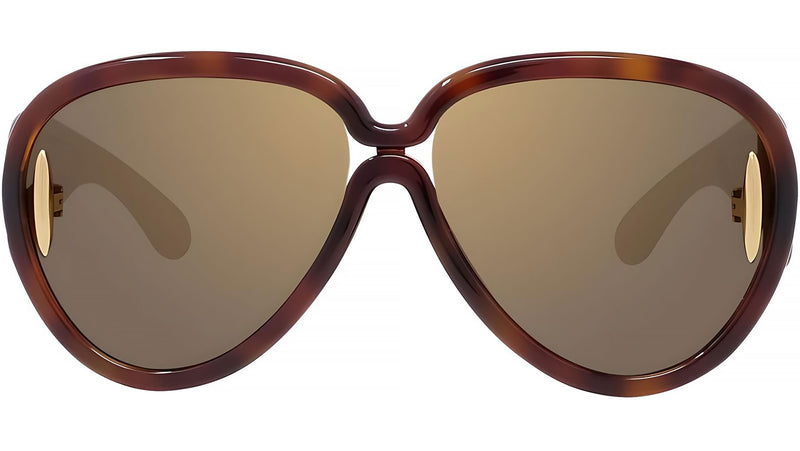 Wave Mask Tortoise Pilot Sunglasses