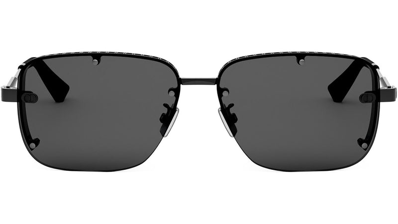 NeoDior S4U Black Rectangular Sunglasses