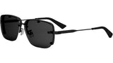 NeoDior S4U Black Rectangular Sunglasses