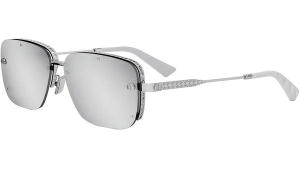 NeoDior S4U Silver Rectangular Sunglasses