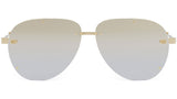 NeoDior A1U Yellow Pilot Sunglasses