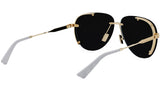 NeoDior A1U Yellow Pilot Sunglasses