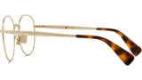 Boke Flower Yellow Round Eyeglasses