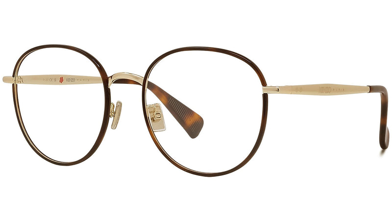 Boke Flower Yellow Round Eyeglasses