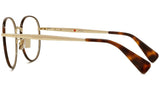 Boke Flower Yellow Round Eyeglasses