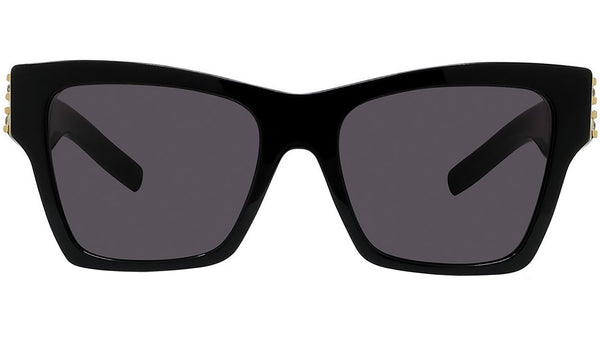 Plumetis Black Geometric Sunglasses