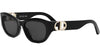 30Montaigne B5U Black Oval Sunglasses