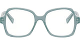 CELINE Thin Green Geometric Eyeglasses