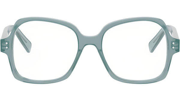 CELINE Thin Green Geometric Eyeglasses