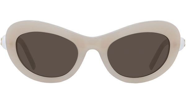 Pearl Brown Oval Sunglasses