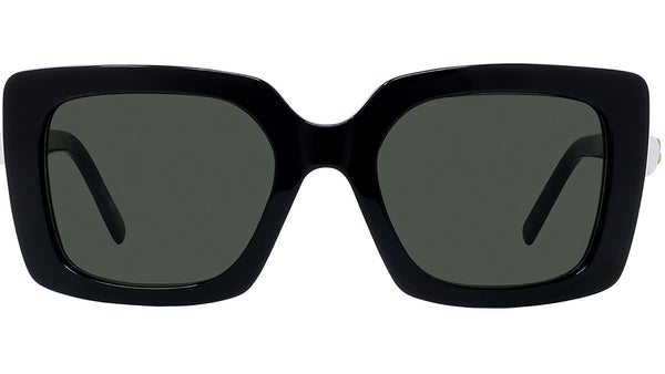 Pearl Black Square Sunglasses