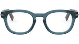 DiorBlackSuitO R4I Blue Oval Eyeglasses