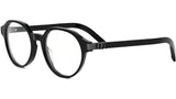 CD IconO R1I Black Geometric Eyeglasses