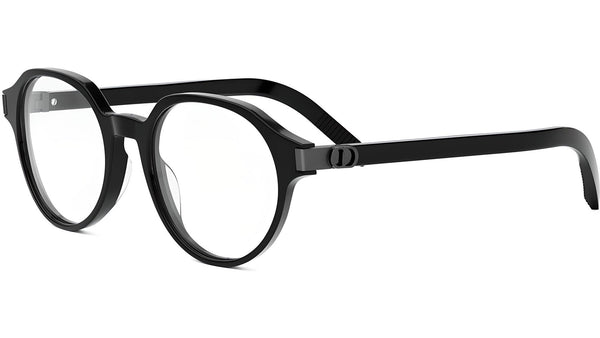 CD IconO R1I Black Geometric Eyeglasses