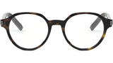 CD IconO R1I Havana Geometric Eyeglasses