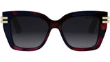 CDior S1I Red Havana Square Sunglasses