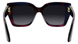 CDior S1I Red Havana Square Sunglasses