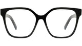 4G Black Geometric Eyeglasses