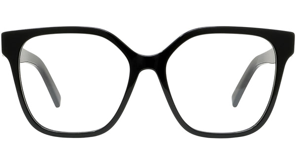 4G Black Geometric Eyeglasses