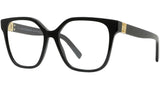 4G Black Geometric Eyeglasses