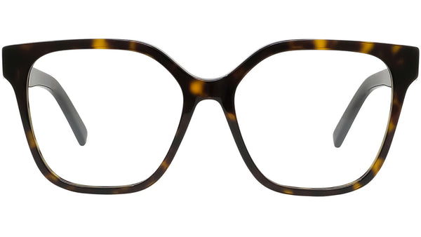 4G Dark Havana Geometric Eyeglasses