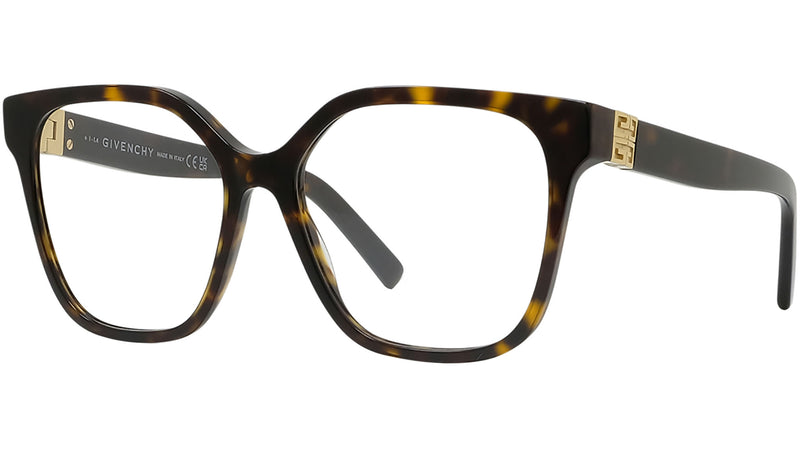 4G Dark Havana Geometric Eyeglasses