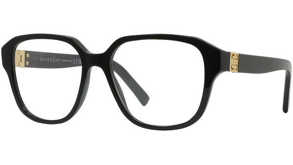 4G Black Geometric Eyeglasses